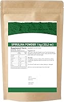Vista 2 de RG Pure Spirulina Powder Suplemento proteico de algas superalimento Cultivado orgánicamente 2.2 lbs