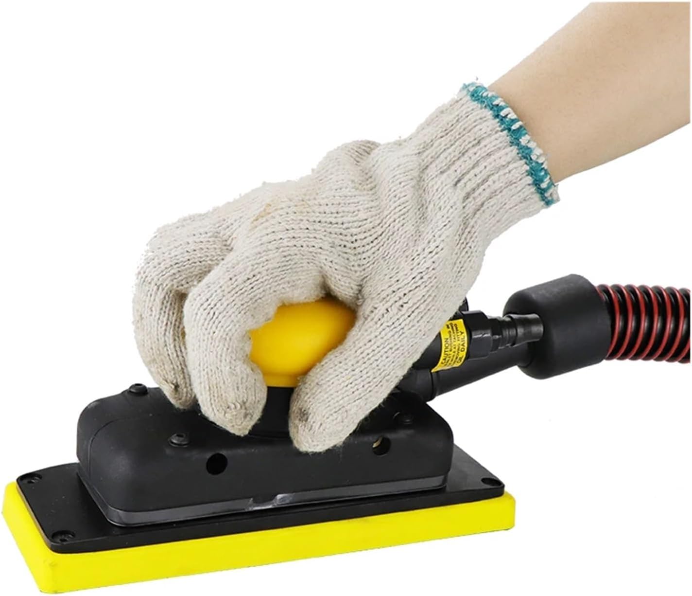 Pneumatic Polishing Machine Rectangular Pneumatic Dry Sander Car Paint Putty Sander 70 * 198mm Sandpaper Machine Suitable for Automobile for Woodwork and Detailing Work