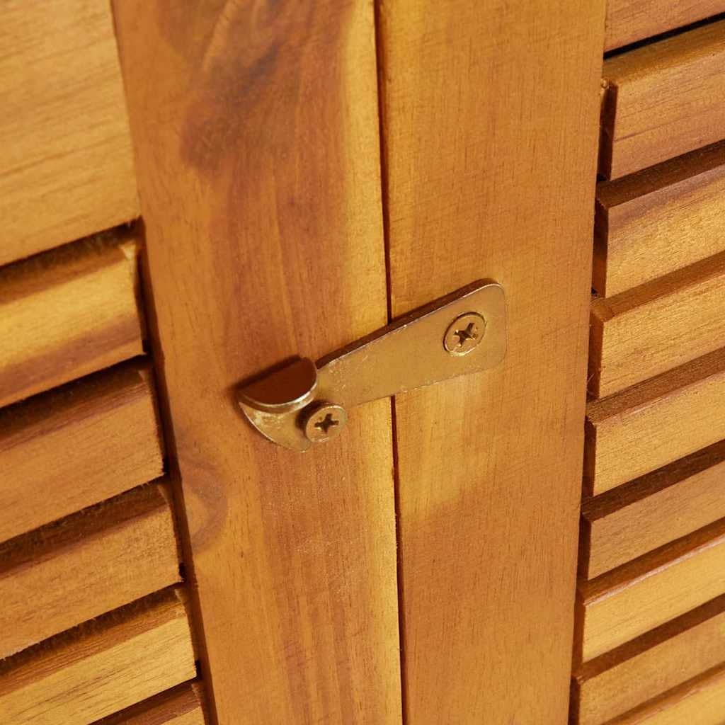 Cassapanca da giardino, 70 x 87 x 104 cm, in legno massiccio di | contenitore per esterni, per cuscini, coperte, con porte, sacchetto impermeabile, istruzioni di montaggio (lingua italiana