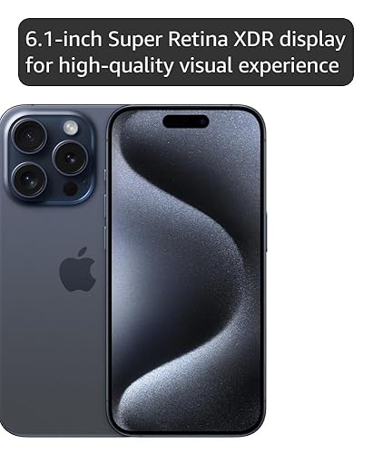Amazon.com: Apple iPhone 15 Pro, 128GB, Blue Titanium - Cricket