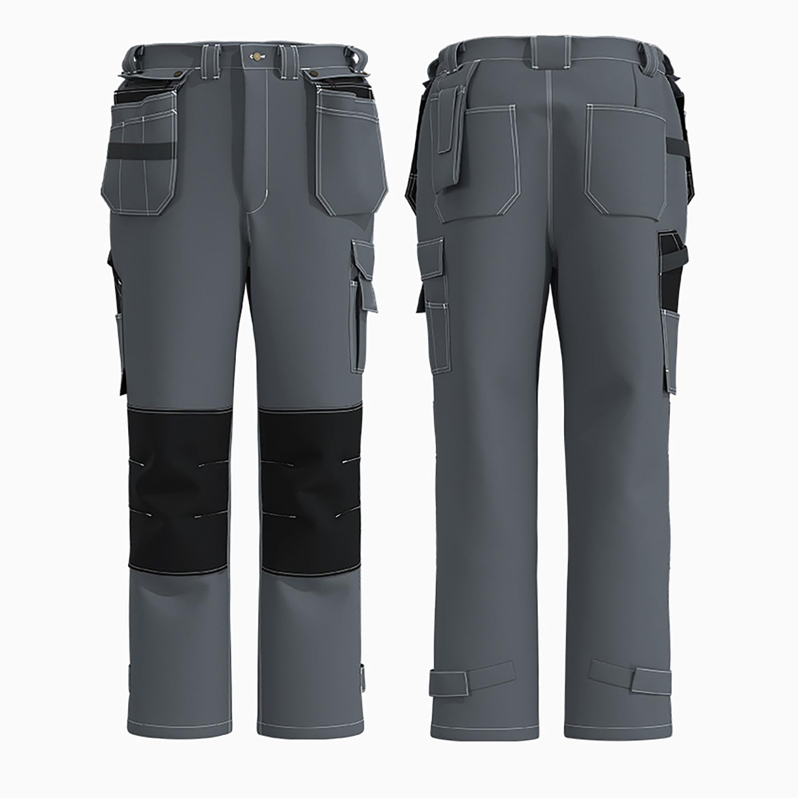 Generico Pantaloni Cargo Uomo Autunnali Primaverili con Tasche Multiple Resistenti Ideali per Lavoro Cantiere E attività all Aperto Pantalone Uomo da Lavoro Professionale
