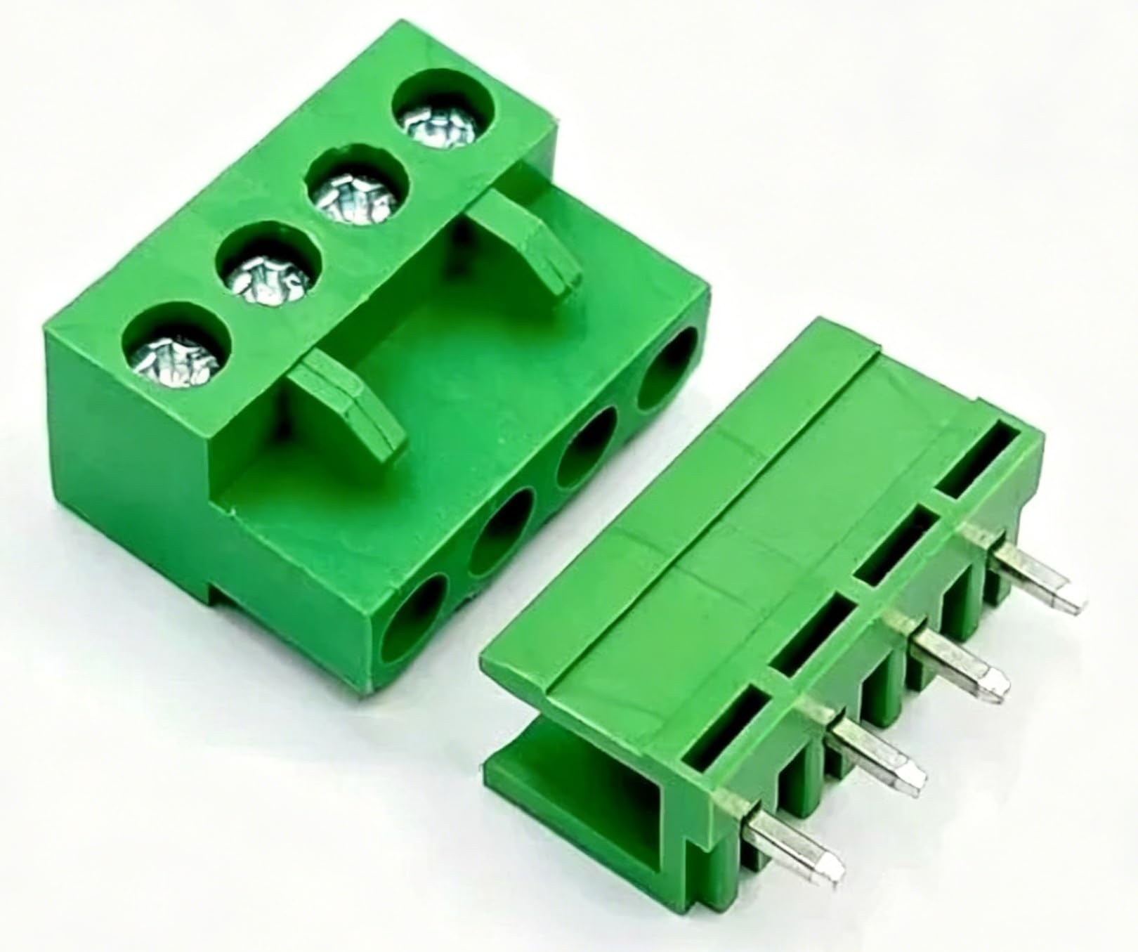5 Juegos HT5.08,08mm paso 2/3/4/5P 6P 8P bloque de terminales PCB enchufable tornillo conector bornier ángulo recto/recto