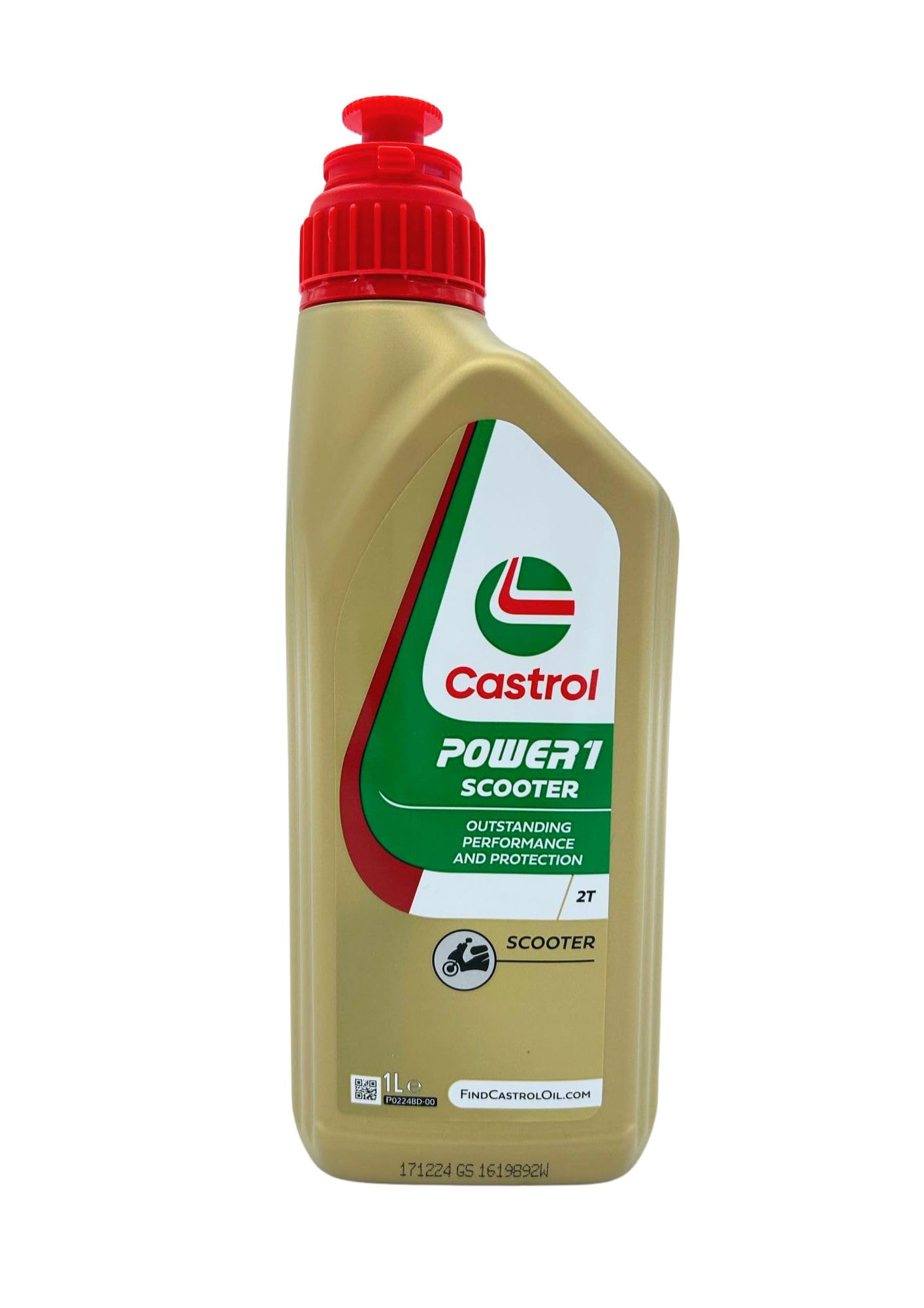 Aceite motor motos y scooters lubricante Castrol Power 1 scooter 2T con Llavero sacacorchos 4x1lt