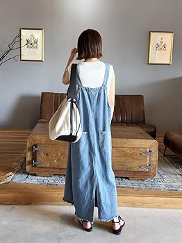 Amazon.co.jp: [拼衣坊] サロペット ワンピース レディース