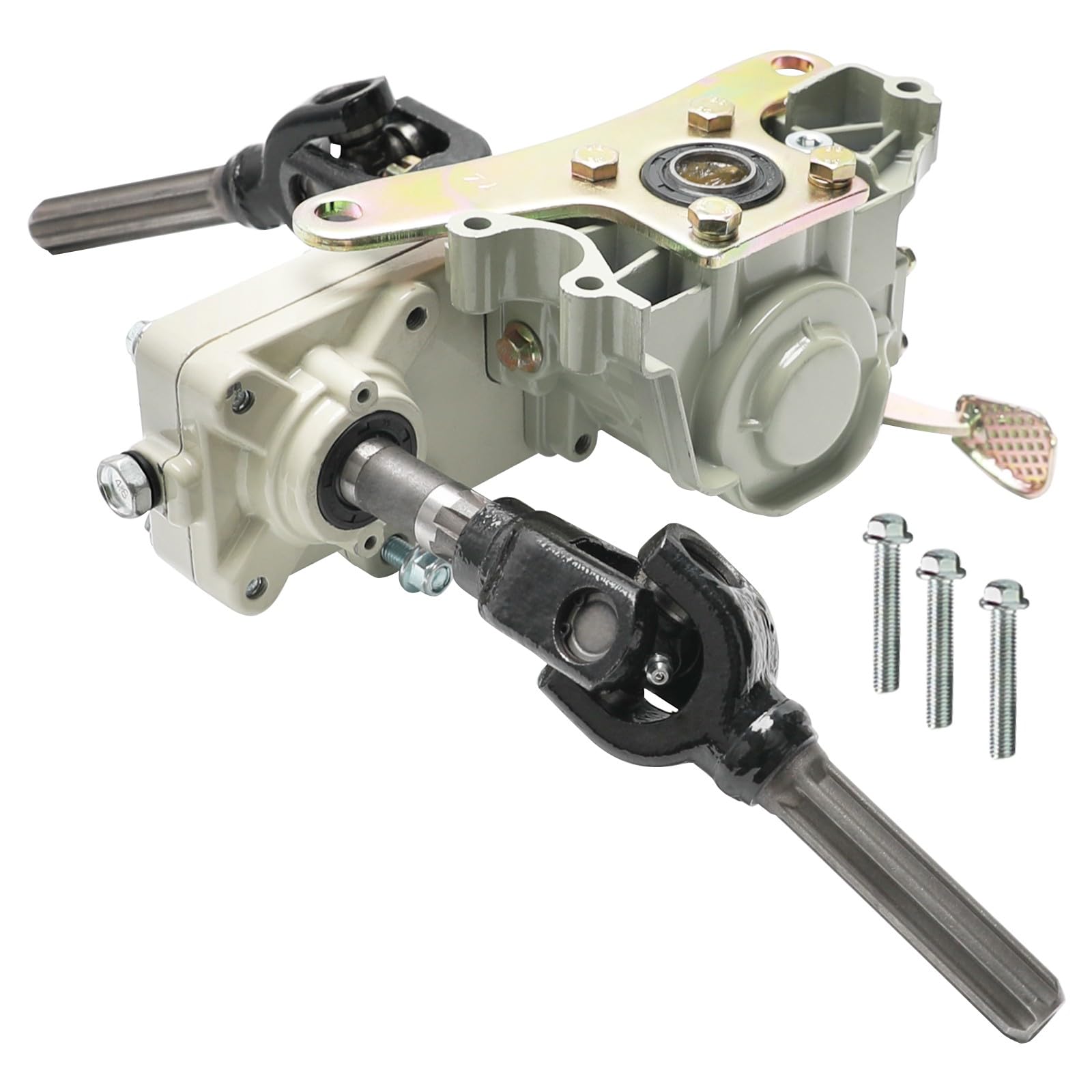 4 Wheel Drive Reverse Gear Box Assembly Transmission Drive by Shaft Reverse Gear Transfer Case for 150cc-300cc Engine 4WD ATV UTV Quad Go Kart Karting Buggy Dune Moped Four Wheeler Motorcycle