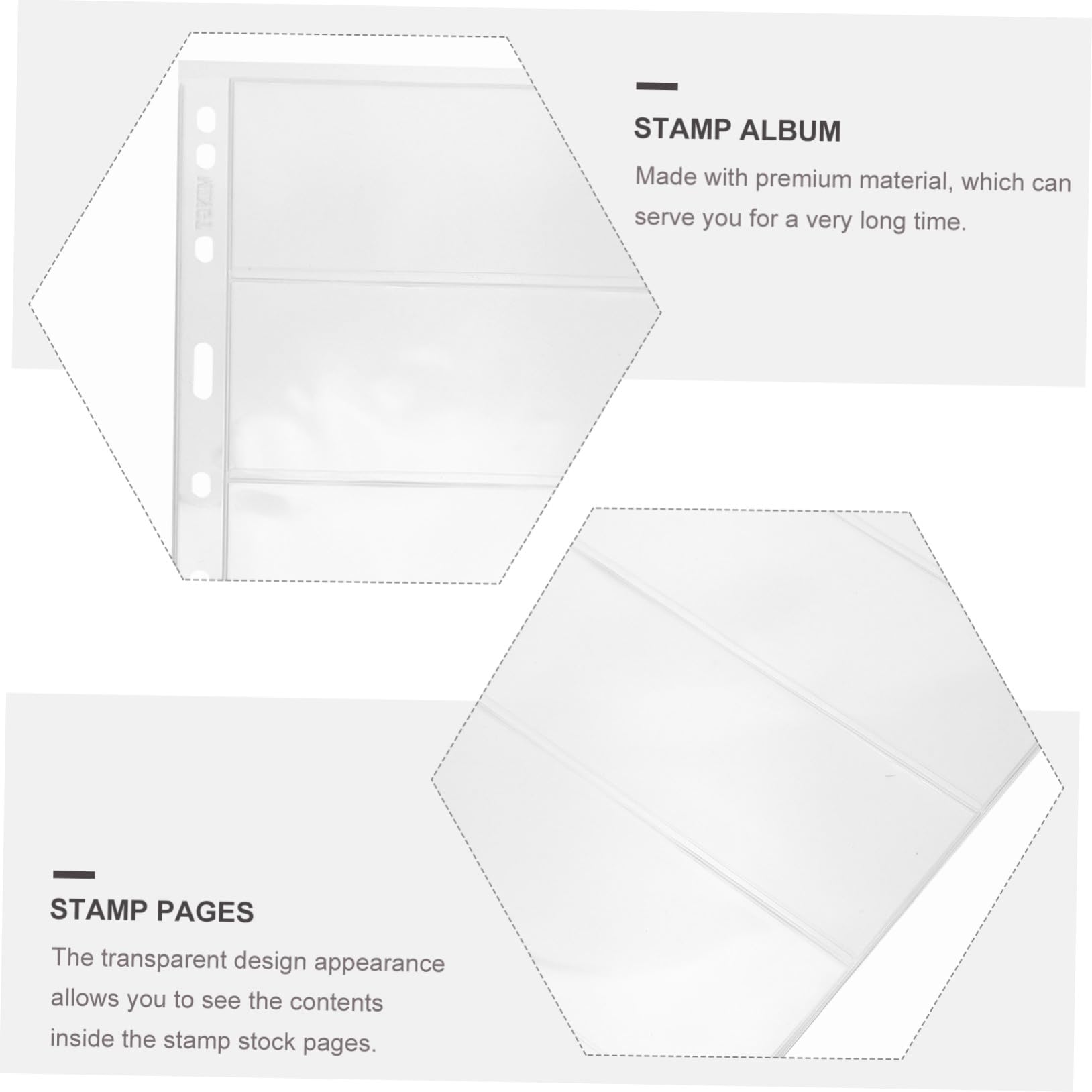 Fogli per Collezione Banconote 20 Fogli Pvc, Pagine 9 Fori | Raccoglitore Standard, Trasparenza Singola 4 Righe, Organizzazione e Protezione da Polvere