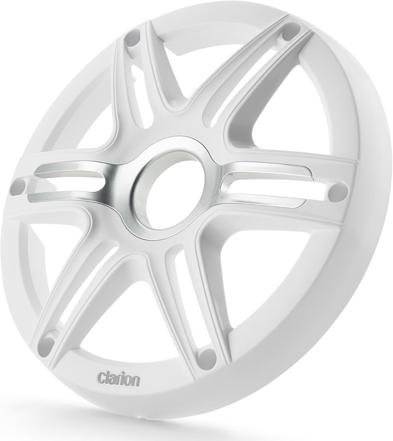 Clarion Marine Bass Bundle - CMSP-101RGB-2 10" RGB LED subwoofer Includes White Grill, Marine XC2110 Amplifier