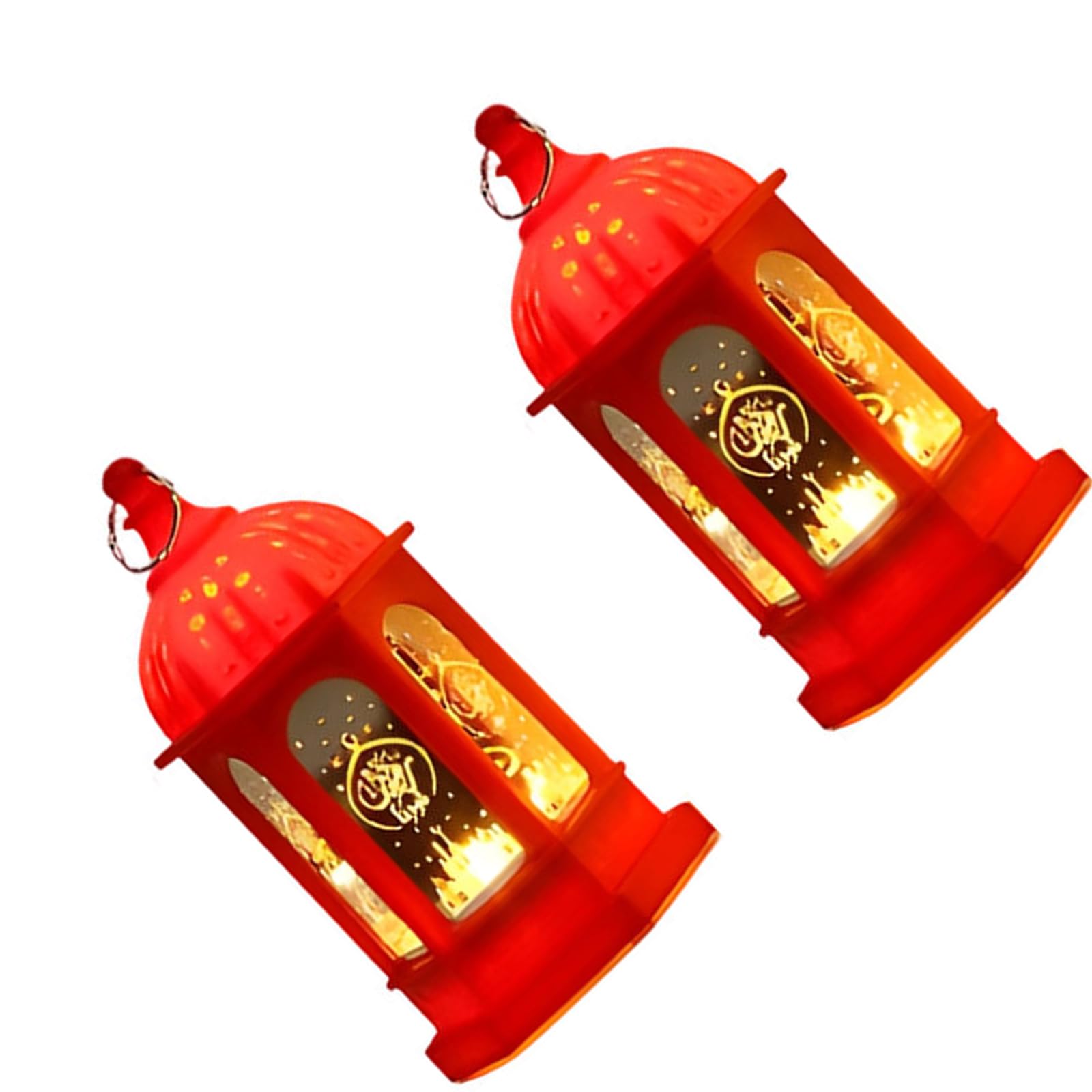 Kaeltsyn Cultural Celebration Light with Festive Designs for Seasonal Decor Tabletop Use White Eid Lamp