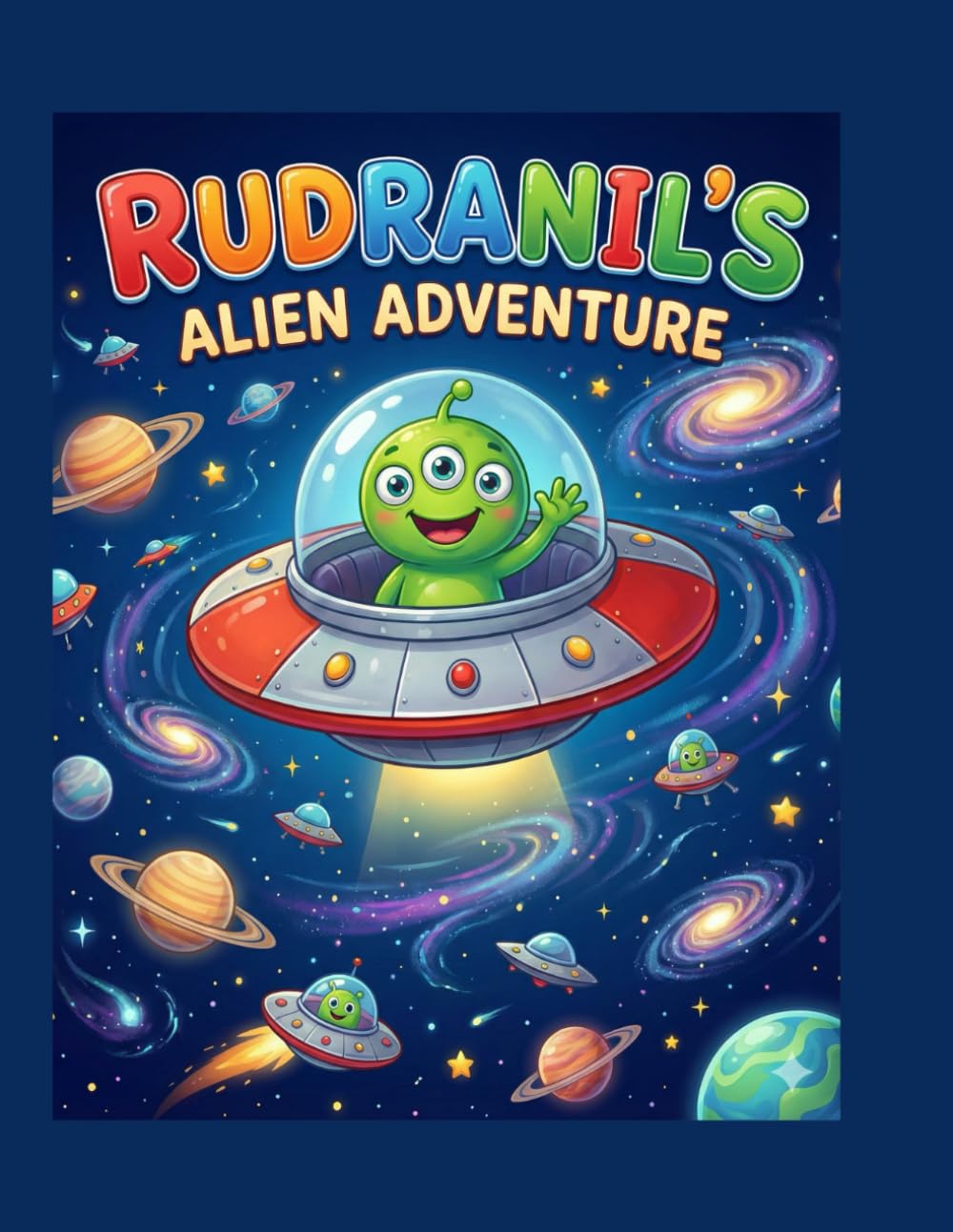 Rudranil’s Alien Adventure: The Ultimate Space Activity Book: Coloring, Mazes, Puzzles & Galactic Fun for Kids!
