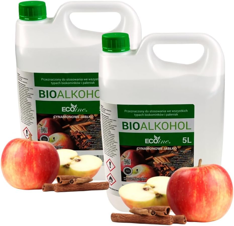10 Liter Bioethanol mit Apfel-Zimt Duft (2 x 5L Kanister...