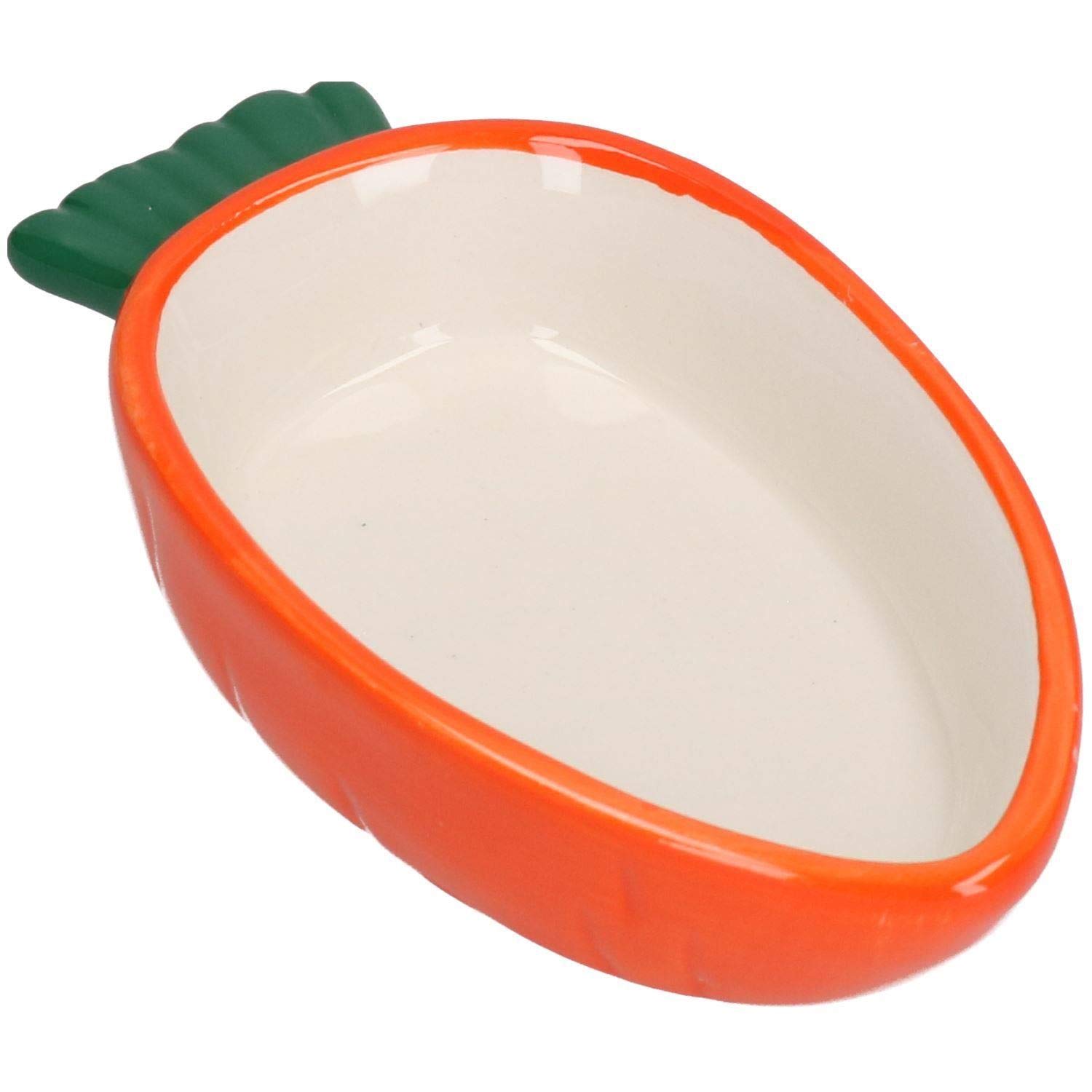Bols en forme de carotte antirenversement pour rongeurs et lapins de 13,5cm