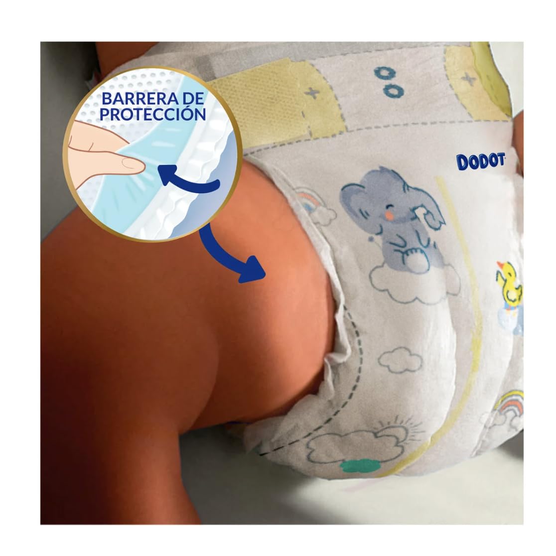 DODOT Sensitive Pañales Extra Absorción, 12-17 kg, Talla 5+, 88 Unidades, 12 Horas de Protección, con Barrera Stop Fugas +regalo 46 toallitas Dodot Pure Aloe Vera