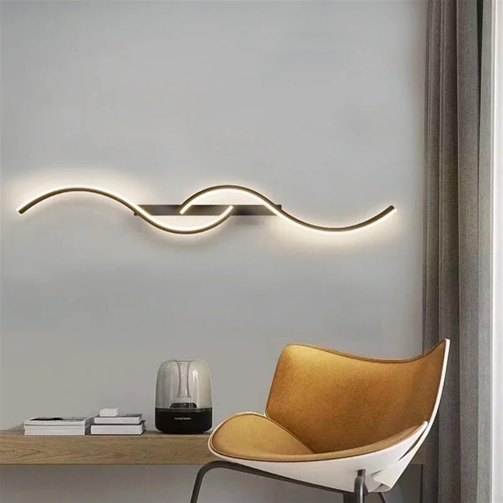 Amazon.com: DUTPFLZN MModern LED Wall Lamp for Living Dining Room Bedroom Bedside Wall Lights Home Decoration LED Wall Sconce Interior Fixture 1Pcs(Tricolor White,Black100cm) : Bebés