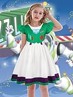 Vista 3 de Eledobby Disfraz de vaquera para niñas, disfraz de princesa para Halloween, cosplay, regalo de Navidad y cumpleaños