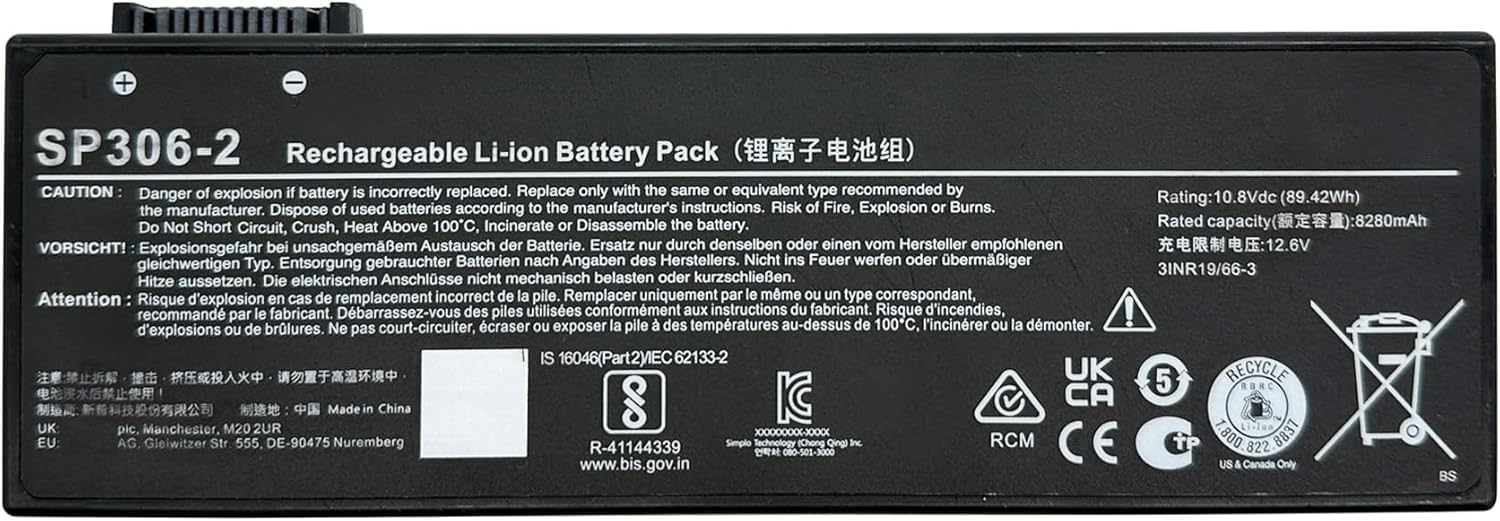 SP306-2 Laptop-Akku-
