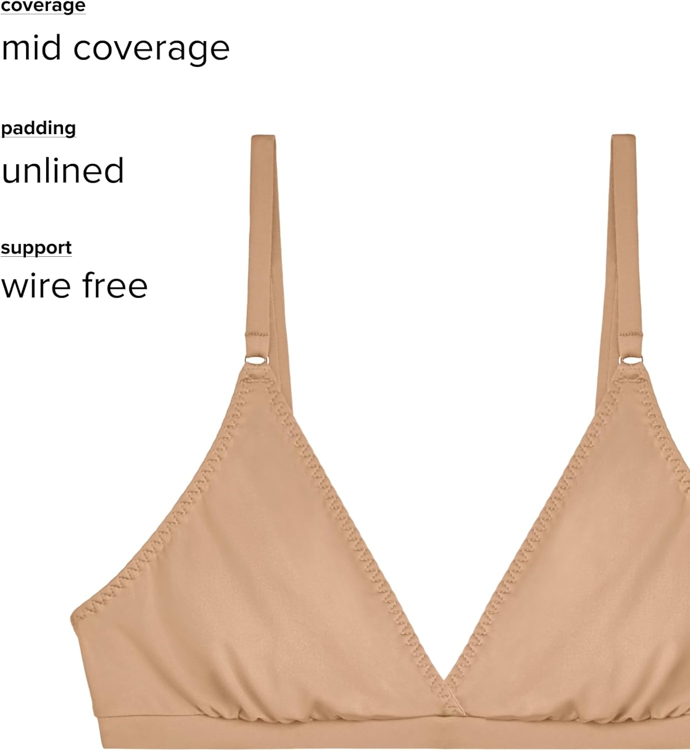 b.tempt'd Womens Spotlight Sleek Unlined Triangle Bralette, 910293 - Image 5