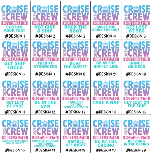Custom Cruise Crew 2025 Most Likely to T-Shirts, Group Matching Funny Cruise Shirts, Family Trip Shirt, Cruise Squad Outfits2