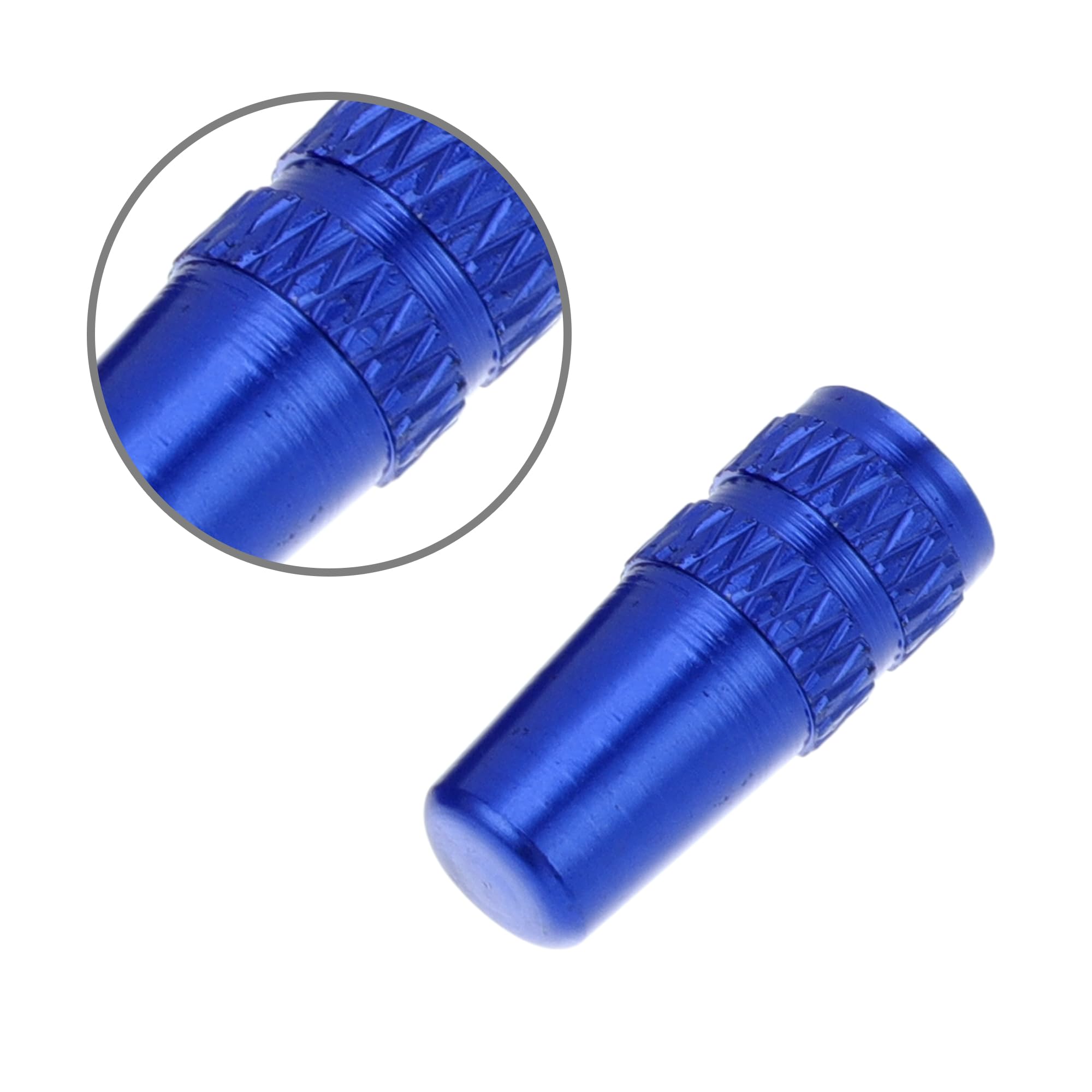 EMSea 2x Valves Tubeless Alliage Aluminium 40/44mm – Schrader Vélo Route & VTT + Capuchons