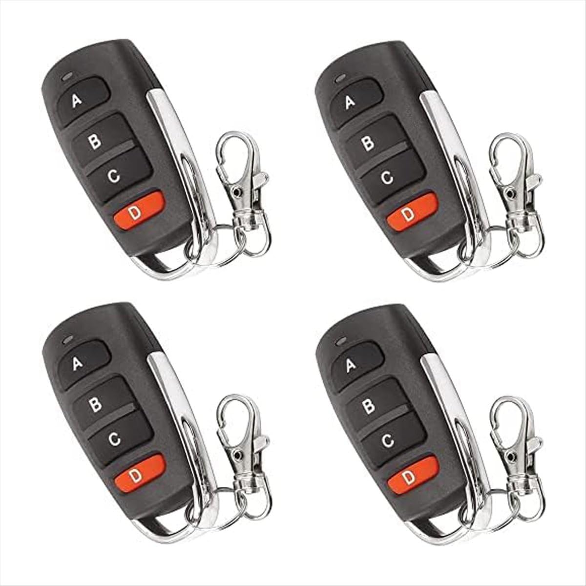 BPQiang 4Pcs Universal Duplicator Remote Garage Door Remote,Remote for Gate, Control Key Fob, Replacement