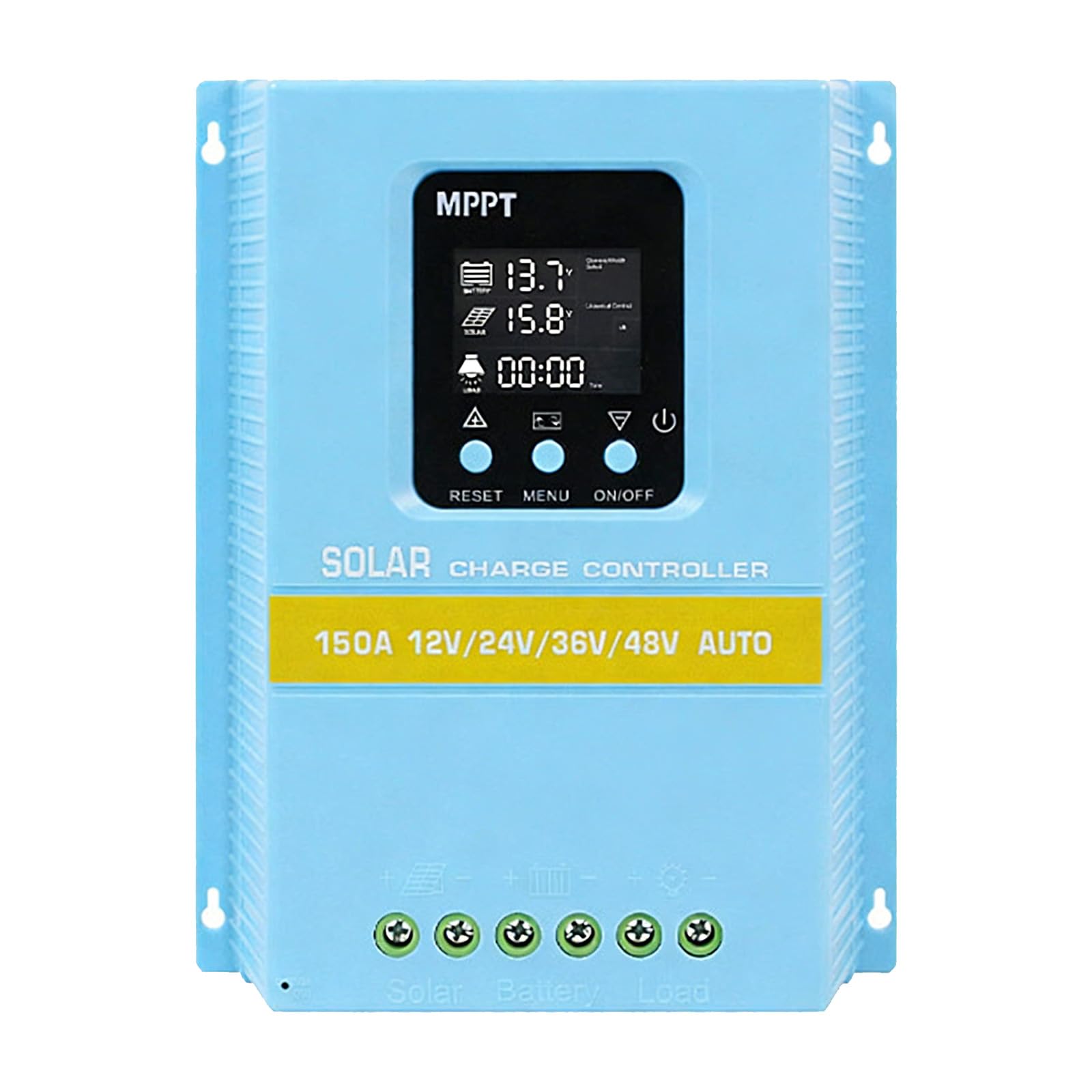 Pangboer 150A Mppt Solar Charging Controller With Lcd Backlight Display Auto For 12V / 24V / 36V / 48V Devices Mppt Solar Charging Controller With Lcd Display