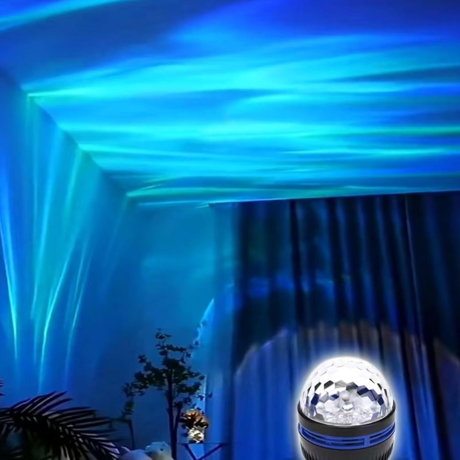 2-in-1 Northern Lights & Waves Projector - Starry Sky LED Color Changing Lights with 14 Effects - Home Decoration Birthday Christmas Gifts