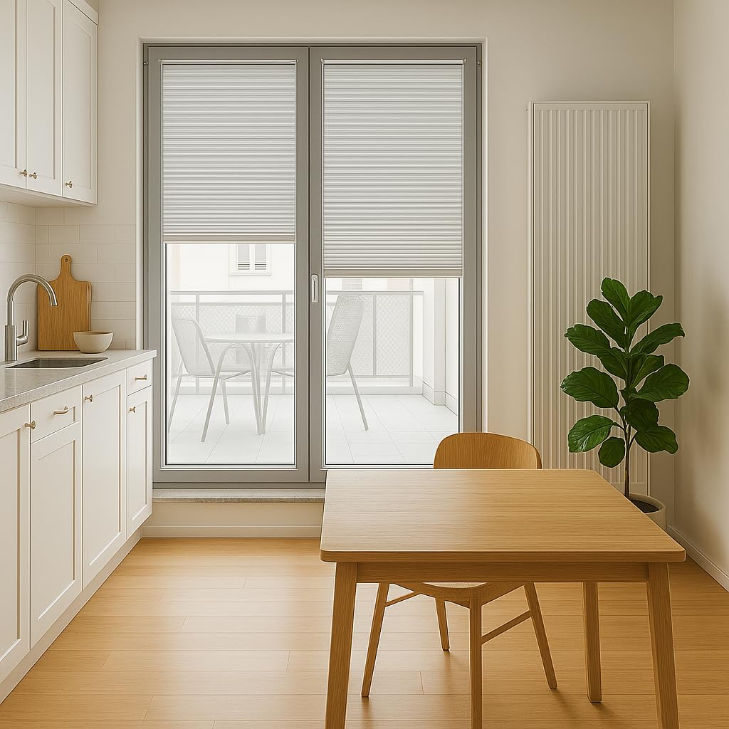 Concept Blinds Tende Plissettate Personalizzate con Foratura – Larghezza 40–200 cm, Altezza 20–260 cm – Su Misura per Finestre e Porte – Tende Premium XXL per Grandi Spazi
