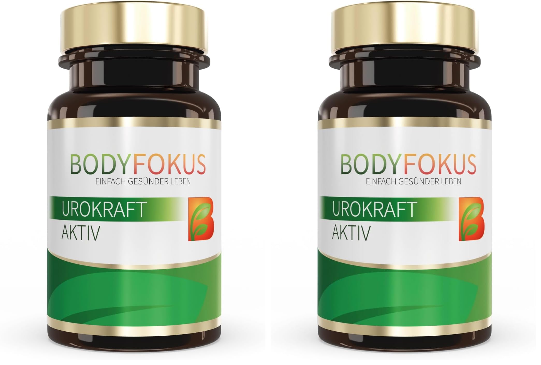 BodyFokus UroKraft Aktiv | einzigartige Zusammensetzung - 60 Kapseln - in Deutschland produziert … (Packung mit 2)