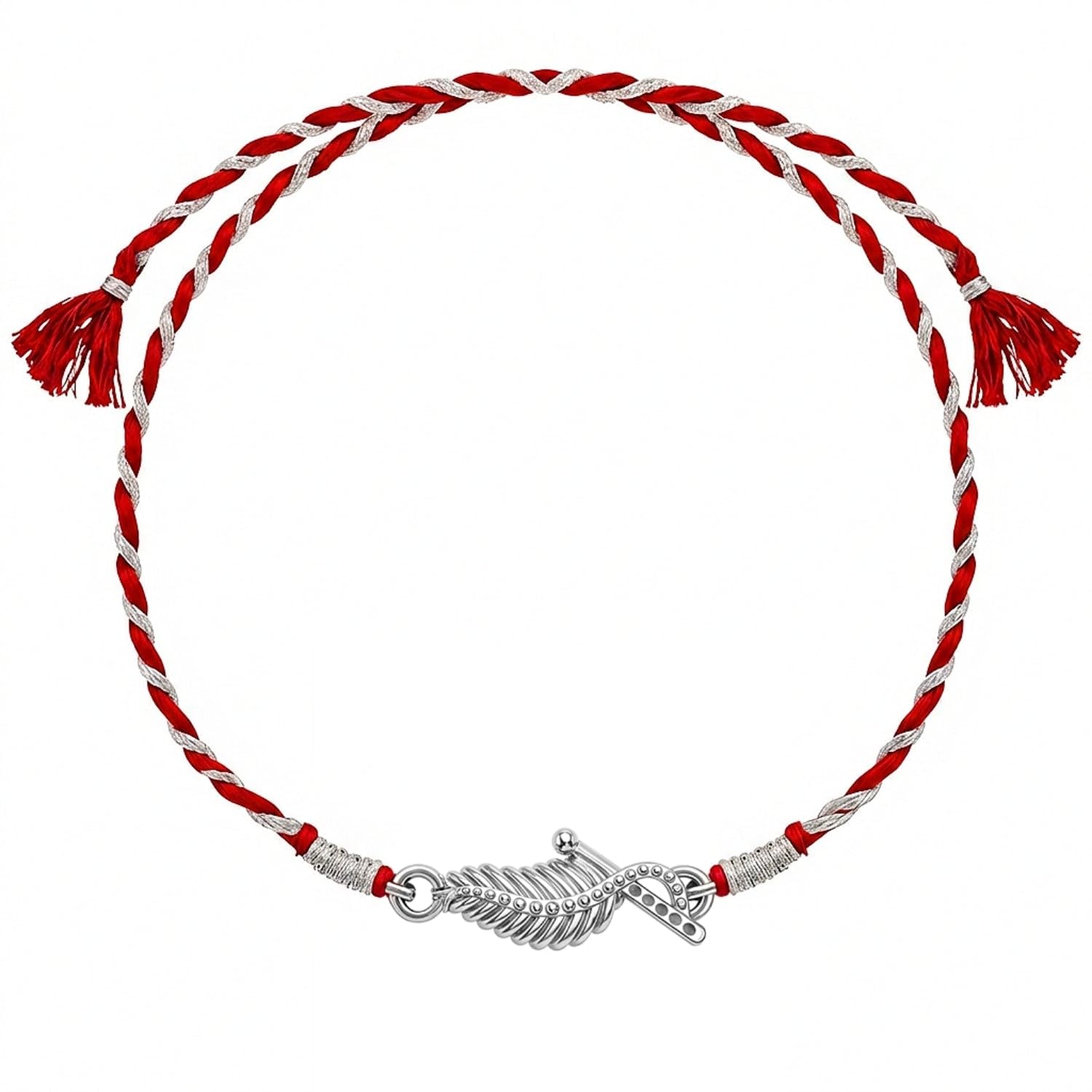 highspark 925 Silver Om Trishul Ganesh Krishna Rakhi | Stylish Rakhi for Boys & Men | Lovely Gift-picture-5