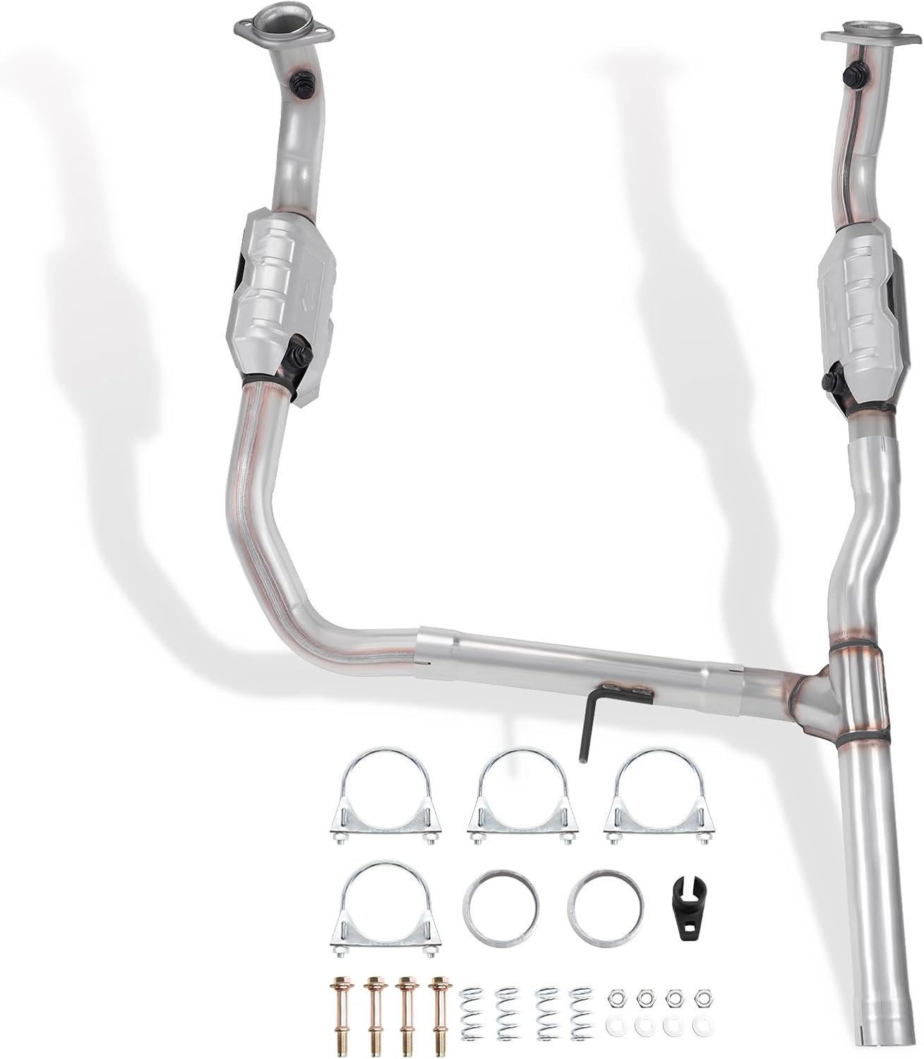 Catalytic Converter Kit Compatible with Mark lt 2006-2008 5.4L V8 & F150 2004-2008 5.4L V8 engine 4WD Transmission, Repklace OE:645829 645471 EPA Compliant