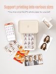 HPRT Imprimante photo 4x6,+20 Feuilles & 1ribbon, Wi-Fi Imprimante instantanée sans fil pour iPhone, Android, Smartphone, Sublimation thermique des colorants, AR Impression vidéo (Renewed)
