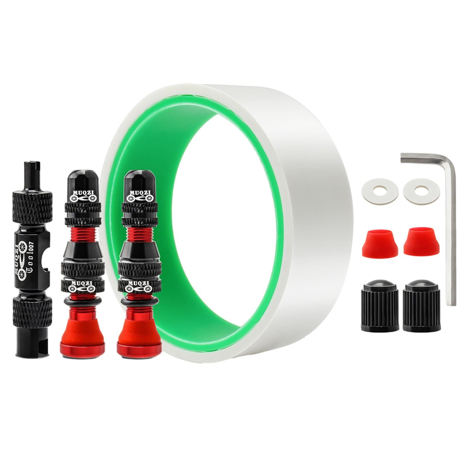 Calandis™ Tubeless Valve Stem Kit Durable Replacement Rim Bike Valves Stem Kit 31Mm Tape Red | Tires | Bicycle Components & Parts | Cycling-picture-23