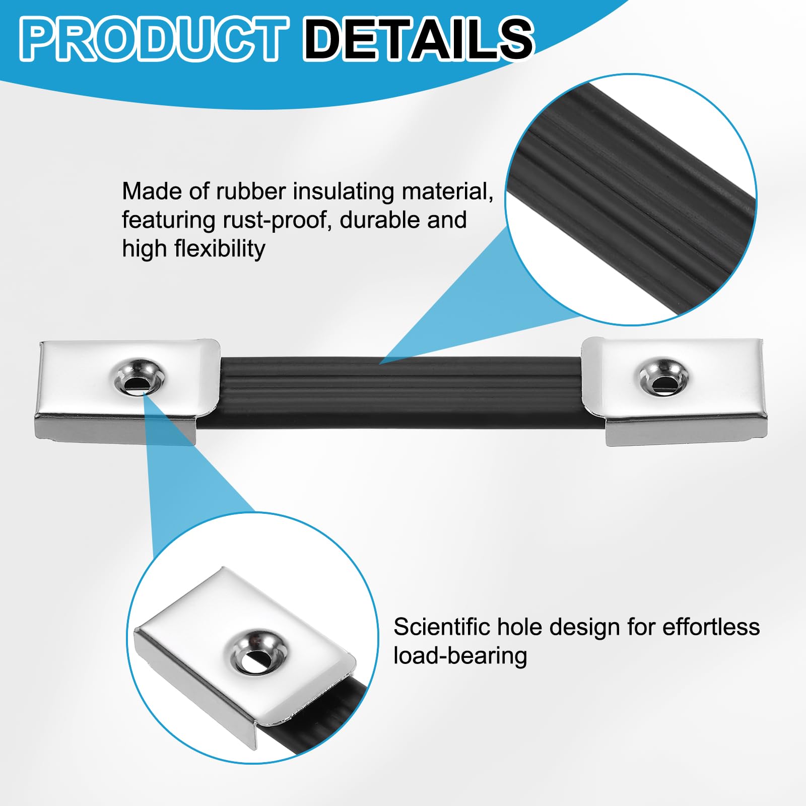 PATIKIL 2 Pieces 6.3 Inches Speaker Cabinet Strap Handles - Image 3