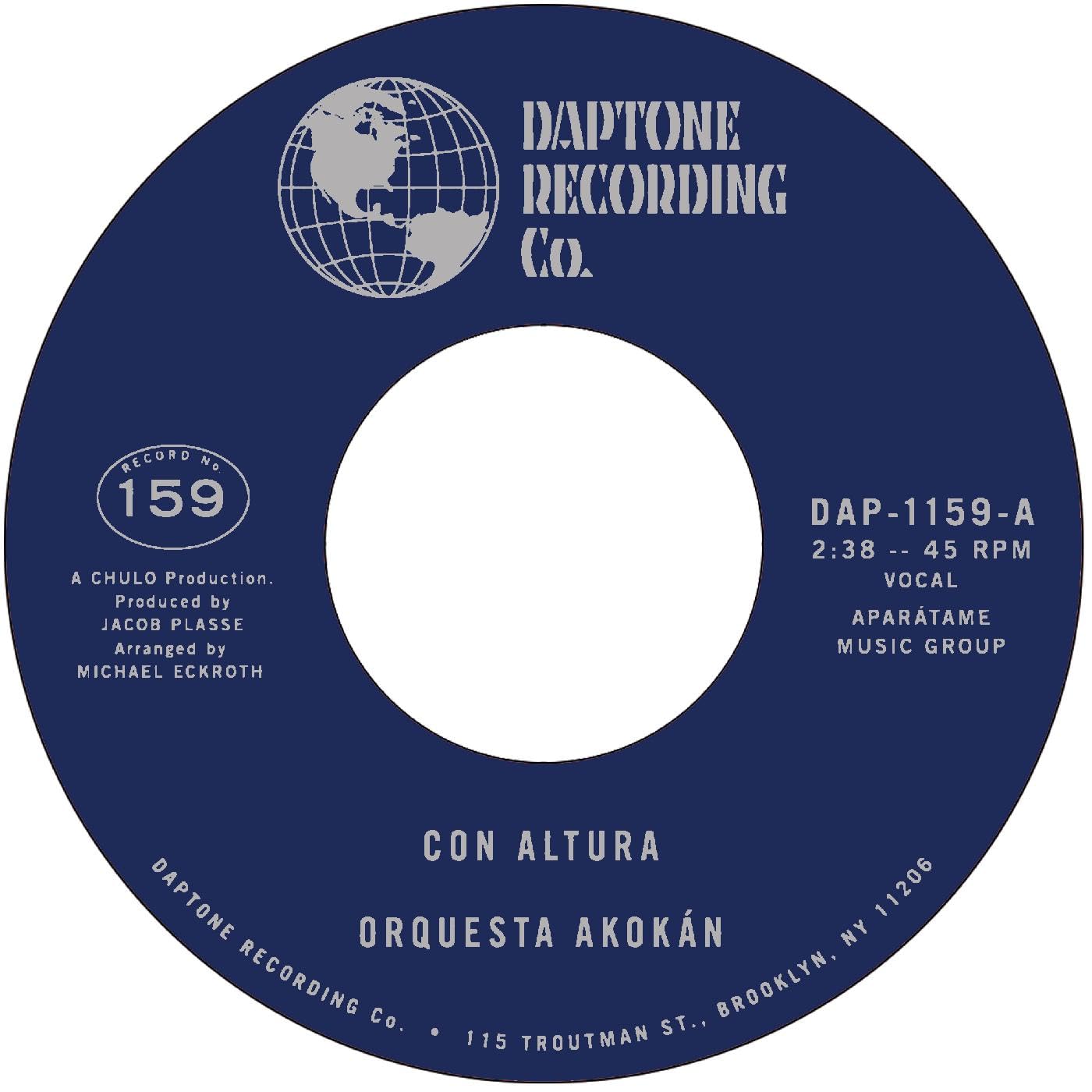 ORQUESTA AKOKAN - Con Altura - Vinyl (7"")