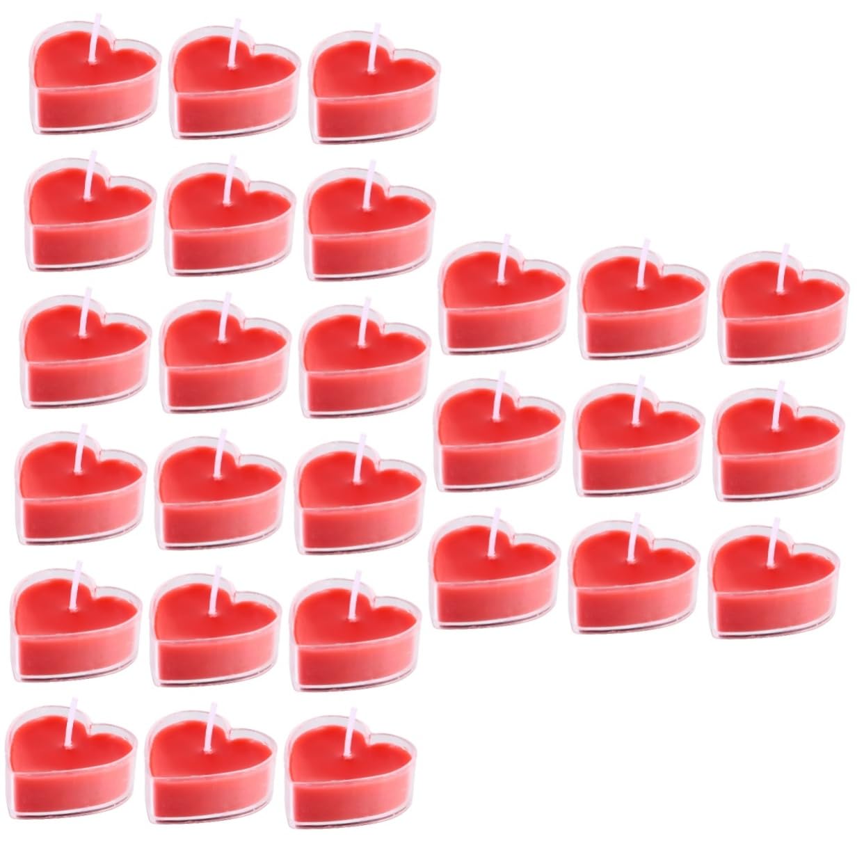 FRCOLOR 27piezas Velas Aromáticas Forma Para Bodas y Decoración Romántica Casa Fragancia Sin Humo Para Fiestas y Celebraciones