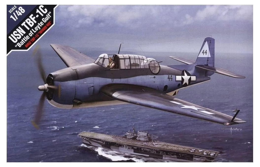 Academy 12340 1/48 US Navy TBF-1C Avenger Battle of Leyte Plastic Model