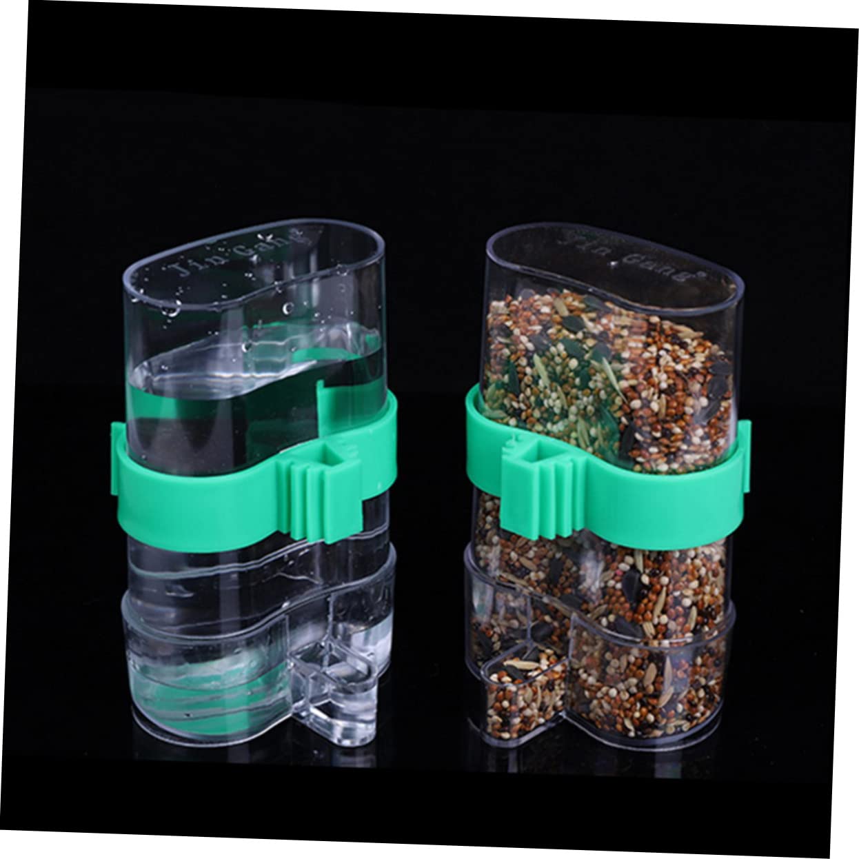 Yardwe 3 Set Di Mangiatoie Automatiche Per Uccelli Bottiglie Di Plastica Per Bere Per Pappagalli Parrocchetti Calopsitte Design Semplice 2 Pezzi * 3