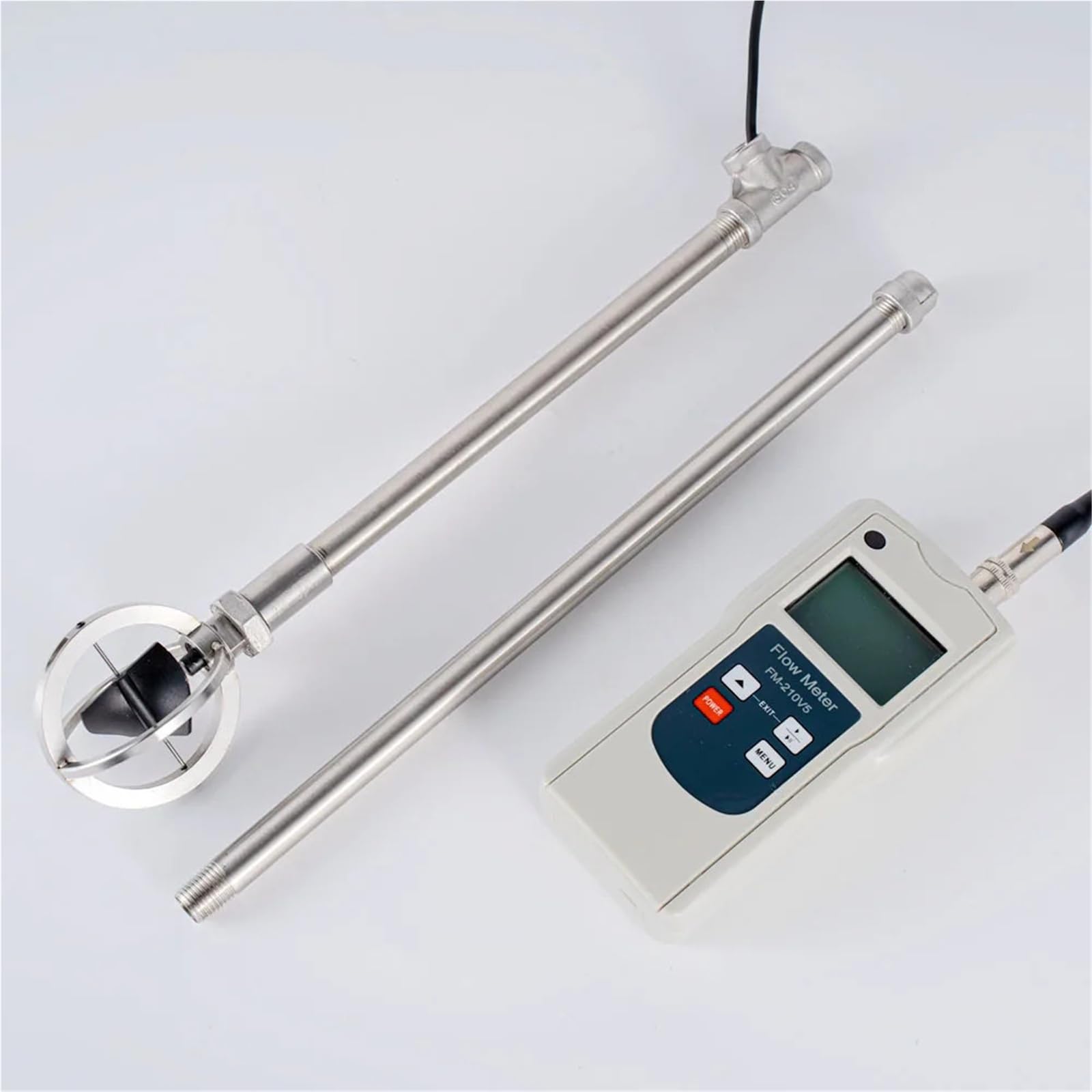 Medidor Digital Portátil De Caudal Agua FM-210V5