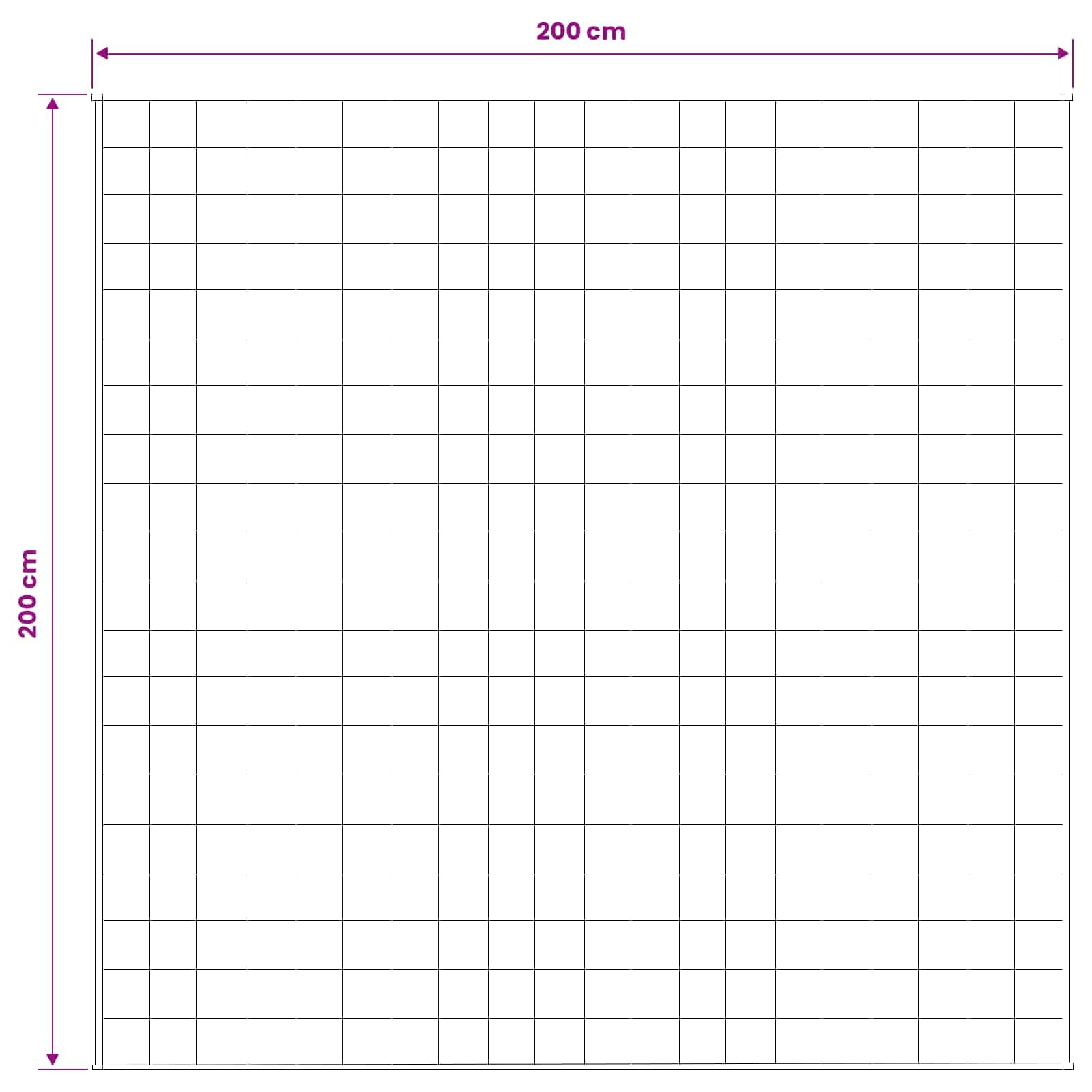 vidaXL Manta con Peso Blanco 200 x 200 cm 9 kg 100% Algodón 205T