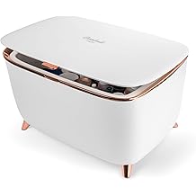 Cooluli Glam 9L Mini Skincare Fridge - White Mini Fridge for Skin Care Accessories, Makeup, Cosmetics and Facial Masks Storage - Ideal Birthday and Christmas Gift for Women and Teen Girls