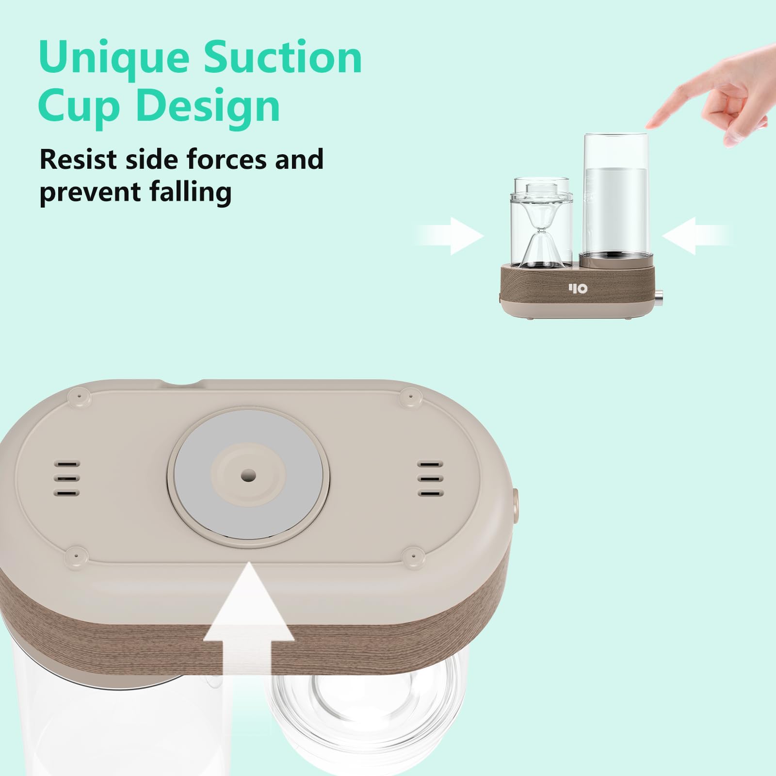 Y&O Difusor de aceite esencial de vidrio, difusor de aromaterapia de vapor de 1600 ml con depósito de vidrio apagado automático, humidificador vaporizador de aceite de fragancia natural para el hogar