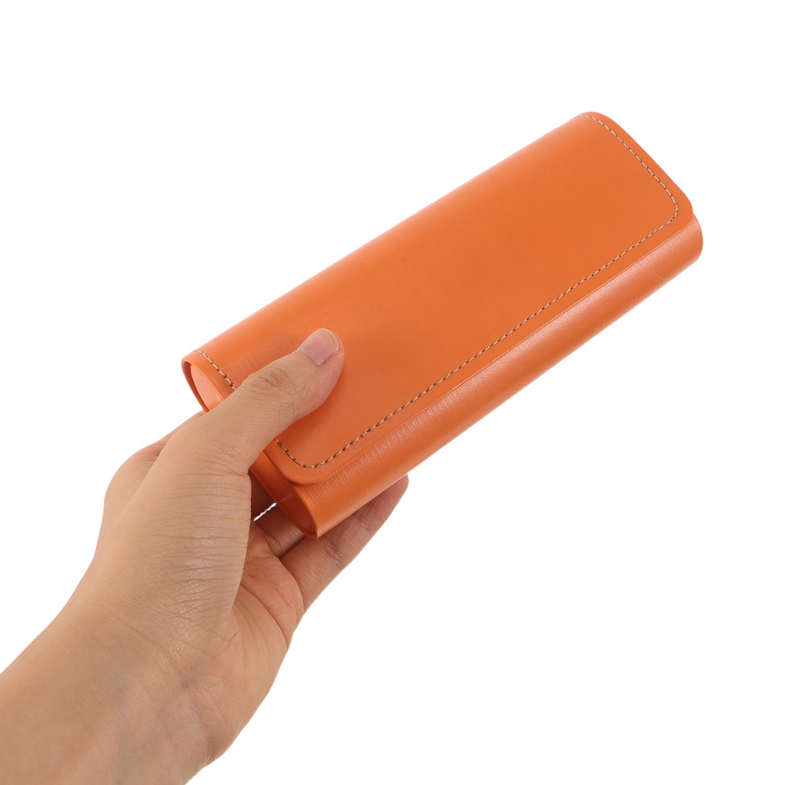 Lurrose Étui à lunettes rigide 5 pièces - Boîte de rangement portable en similicuir avec fermeture magnétique, idéale pour les voyages - Étui pour lunettes de soleil - Support pour