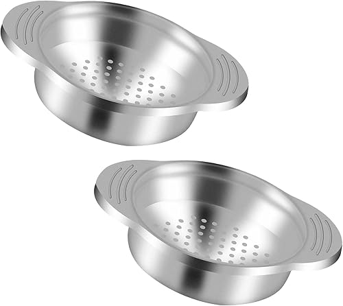 Colador de latas de atún de metal de 2 piezas, colador de prensa de grado alimenticio de acero inoxidable para conservas de pescado, frijoles,