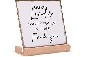 Afterprints Personalized Boss's Day Gifts, Thank You Acrylic Plaque, Appreciation Gifts for Leaders