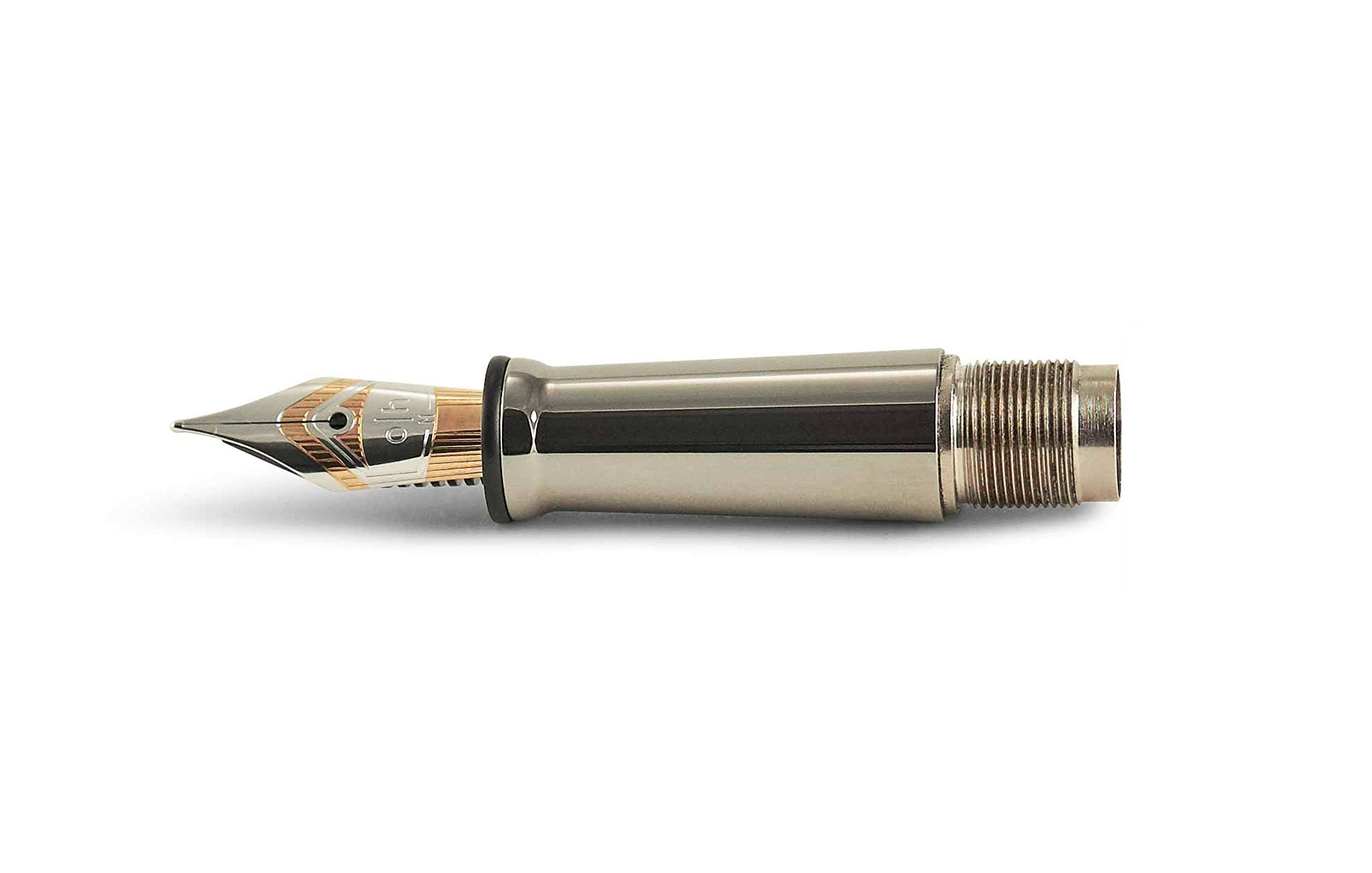 Otto Hutt Design 04 Schreibeinheit mit Feder aus Stahl Ruthenium bicolor, Federstärke: F, 332-18884