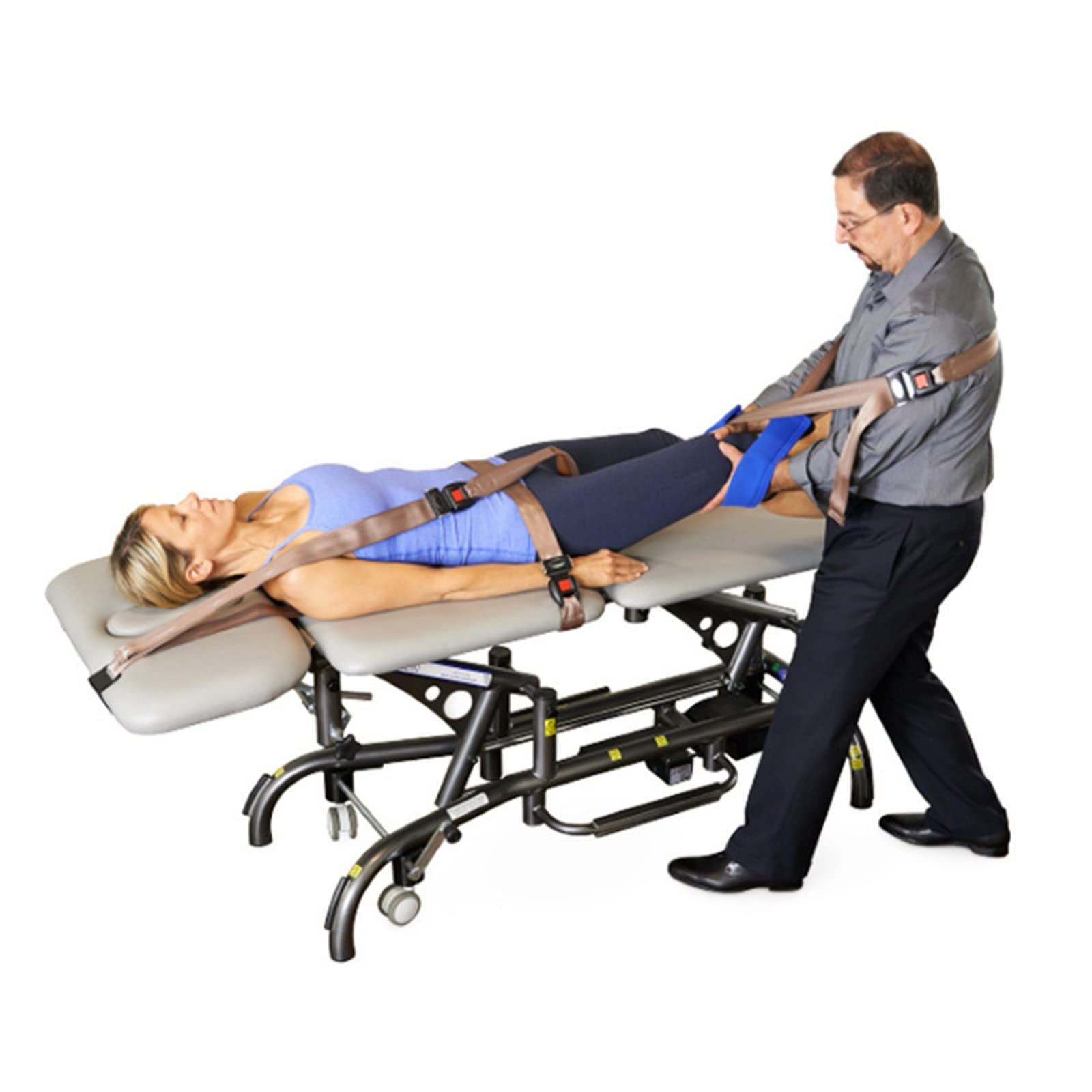 Cinturón de movilización, Cinturón de movilización de extremidades con Banda para Fisioterapia, rehabilitación, estiramientos, tracción Manual y Movilidad con Almohadilla(Color:A 295cm/116in)