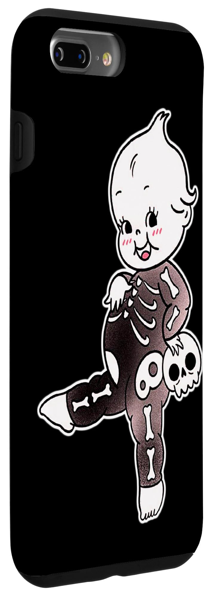 Kewpie Baby Skeleton Skull Halloween Spooky Case for iPhone 7 Plus/8 Plus - Image 3