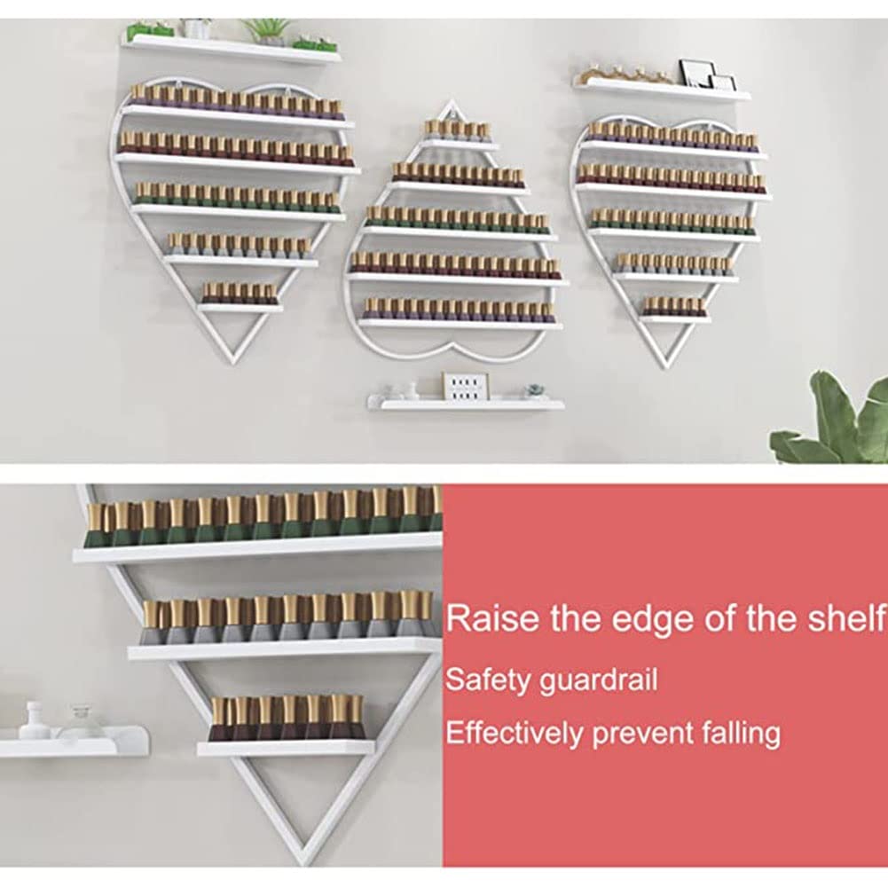 Espositore per Smalti, Porta Oli Essenziali per Negozi di Bellezza, Organizer in Metallo per Smalti, Porta Profumi da Parete, Oro - 6 Pezzi, Oro - 10 Pezzi