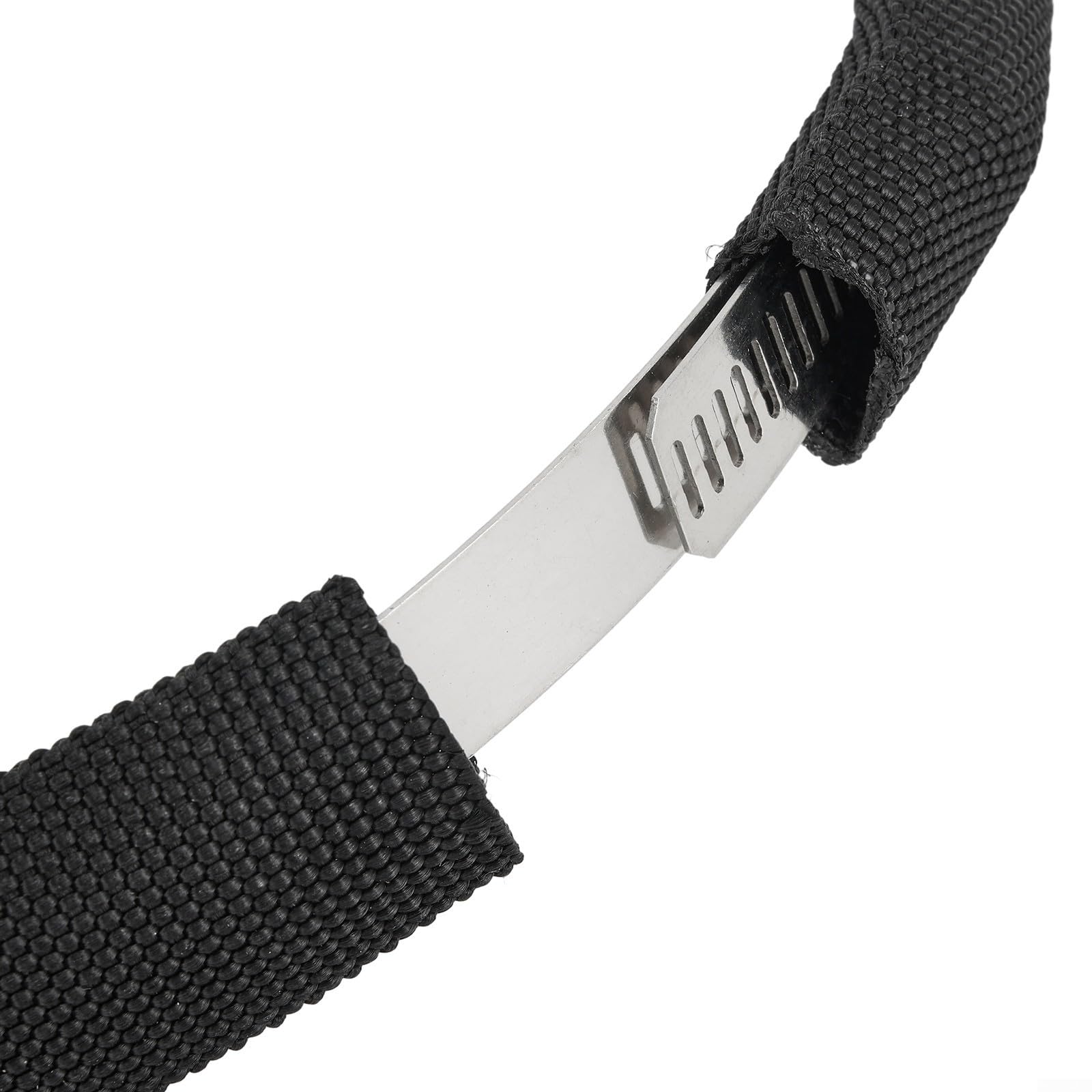 Stainless Steel Diving Retainer Band and Tank Cylinder Strap for 6L 12L SCUBA Tanks, Adjustable Nylon Webbing with Aluminum Alloy Buckle for Underwater Exploration(12L)