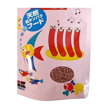 Amazon.co.jp: キョーリン 乾燥 赤虫 熱帯魚 メダカ 餌 5g × 2個