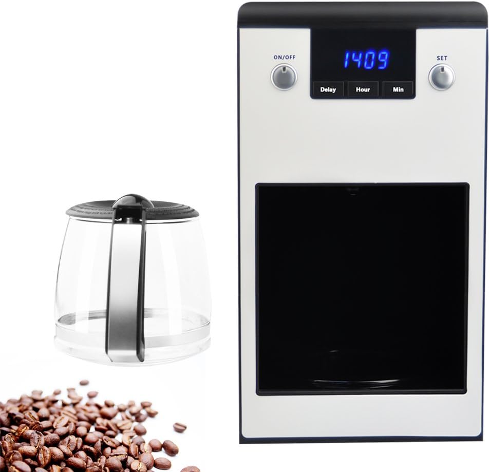 PowerDoF 1 Machine, 10-Cup Glass Carafe Programmable Coffee Maker, KFJ, Silver